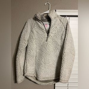 Cream Sherpa Pullover